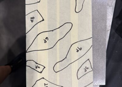 Cut lines for ring saw