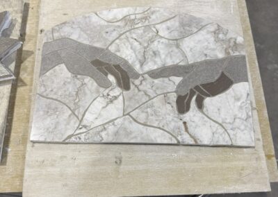 Final grouted hand-cut mosaic A.R.T.
