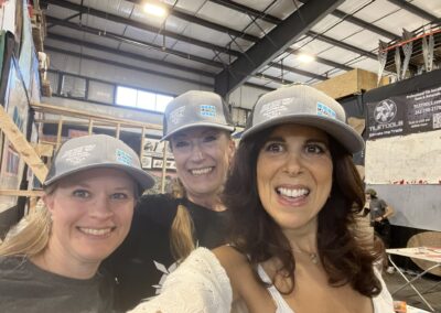 Sharon of Laticrete with Jane of Dragonfly Tile and Gianna